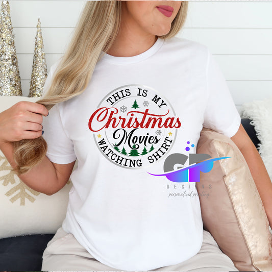 This is my Christmas Movie watching Tee