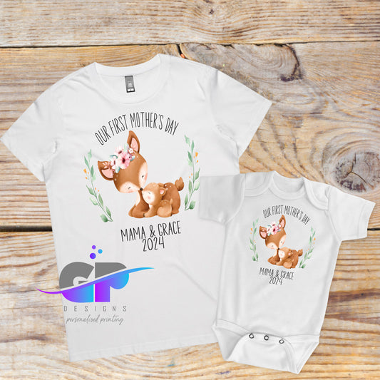 First Mother's Day Matching Tees