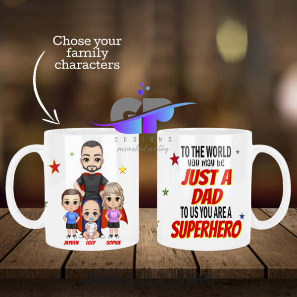 Dad is our Superhero Father's Day Mug