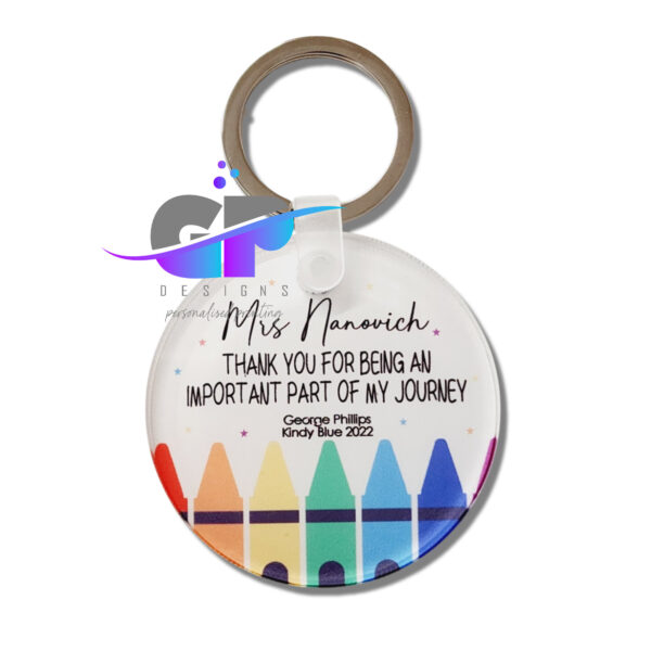 Thank You Teacher Acrylic Keyring