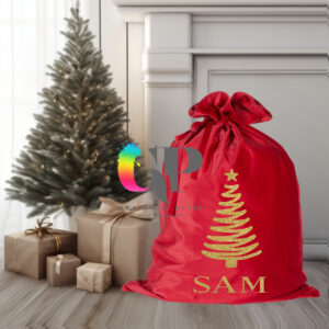 Plush Velvet Personalised Santa Sack